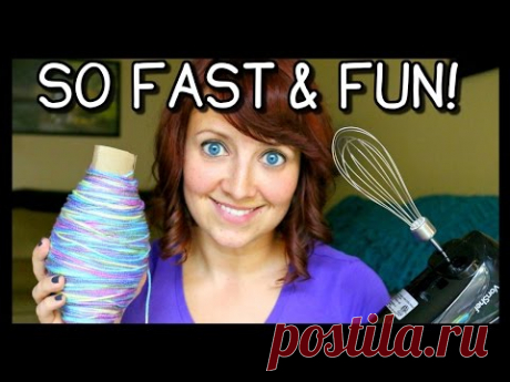 How To Roll Yarn Into A Ball FAST! | Crochet & Knitting Tips!