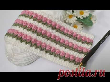 Şahane 👍Yapımı kolay tığ işi örgü bebek battaniye modeli crochet knitting blanket