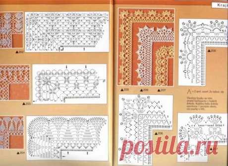 Схемы обвязки края крючком - Вязание - Страна Мам