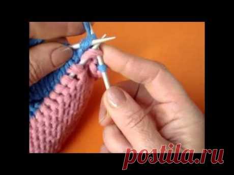 Knitting bind off Закрытие петель тремя спицами Урок вязания 63