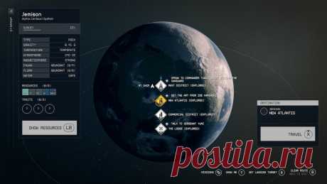 Starfield — интерактивная карта В Starfield можно путешествовать между планетами и важно знать, куда и как лететь. На интерактивной карте расположены отметки миссий, предметов, колоний,