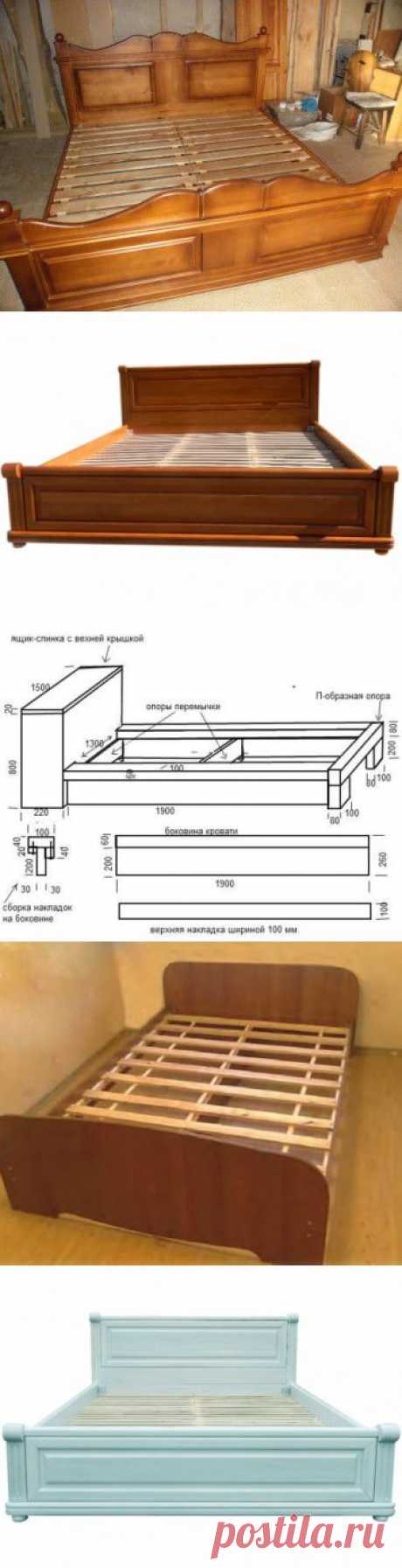 Деревянная кровать своими руками | Информационный строительный сайт |