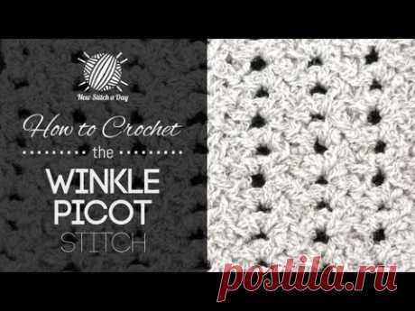 How to Crochet the Winkle Picot Stitch - YouTube