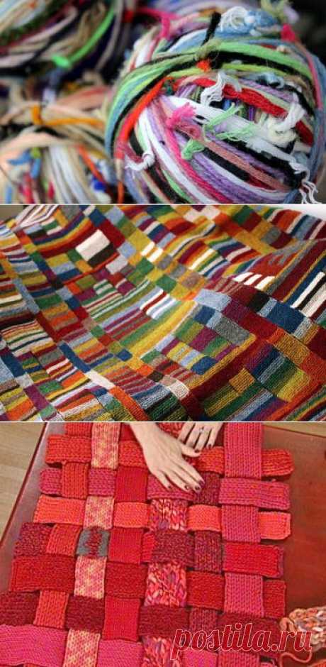 Вязание из остатков пряжи спицами: коврики, носки и другое | Дом рукоделия