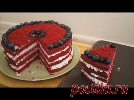 ТОРТ КРАСНЫЙ БАРХАТ||RED VELVET CAKE - YouTube