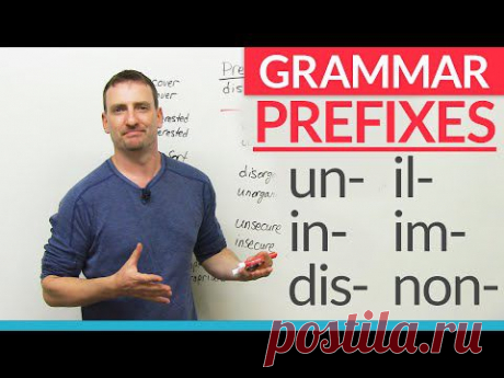 English Grammar: Negative Prefixes – “un”, “dis”, “in”, “im”, “non” · engVid