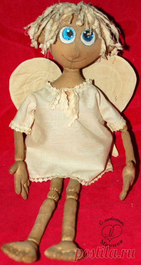 МК для новичков &quot;Чердачная кукла-ангел Макарка&quot; Часть первая: выкройка, раскрой, стачивание деталей - Ярмарка Мастеров - ручная работа, handmade