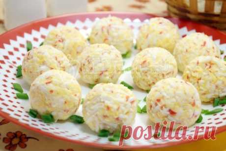Сырные шарики с крабовыми палочками – Пошаговый рецепт с фото. Закуски. Вкусные рецепты с фото. Закуски из яиц, из сыра, из творога