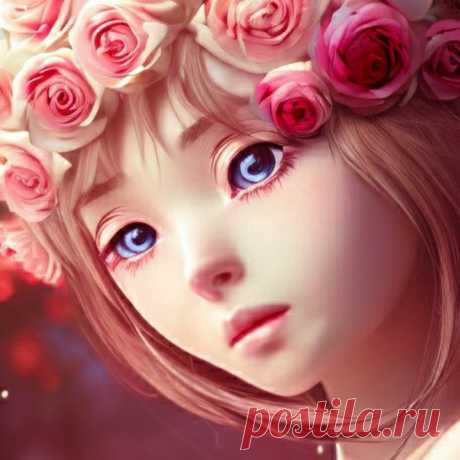 Пост пользователя Anstey Aesthetics (Anstey) от 24 декабря 2022 г., 19 #арт #цифровойрисунок #женскийпортрет #цветы #розы #нейросеть #рисунокнейросети #art #floral #digitalart #florals #girl #pink #rose #fantasy #aiart #d