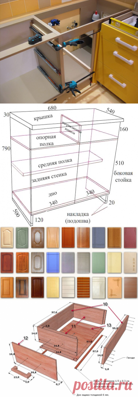 Кухонная мебель своими руками: как сделать ее самому из дерева?