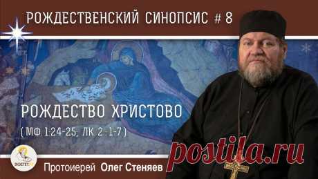 Рождественский синопсис #8.  РОЖДЕСТВО ХРИСТОВО (Мф. 1:24-25; Лк. 2:1-7). Протоиерей Олег Стеняев Дорогие друзья! В это непростое время мы просим Вас посильно поддержать наш проект в создании нашего нового контента. Даже небольшая сумма окажется значимой ...