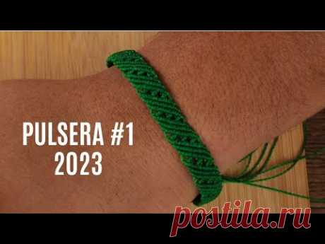 Pulsera macrame paso a paso Modelo #1 2023