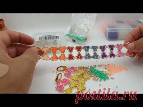 Diy video tutorial in col #pandahallselected #bracciale #pulsera #orecchini ,,AUTUNNO,, 🥰🥰