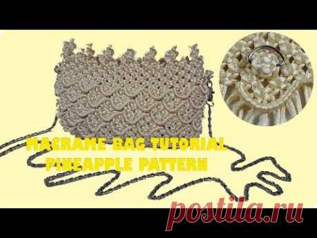 Tutorial Tas Macrame Desain Buah Tropis Nanas || Pineapple Easy Macrame Art TUTORIAL