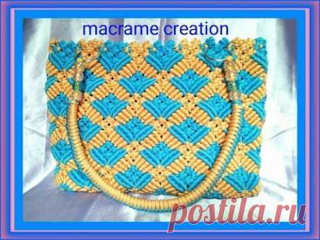 How to make macrame bag tutorial in hindi - YouTube