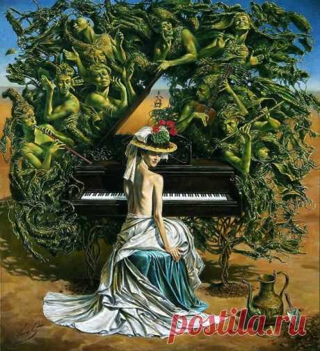 Illusions of Absurdity. Music, Full of Surprises, Michael Cheval (Михаил Хохлачев), арт галерея живописи. Страница get.