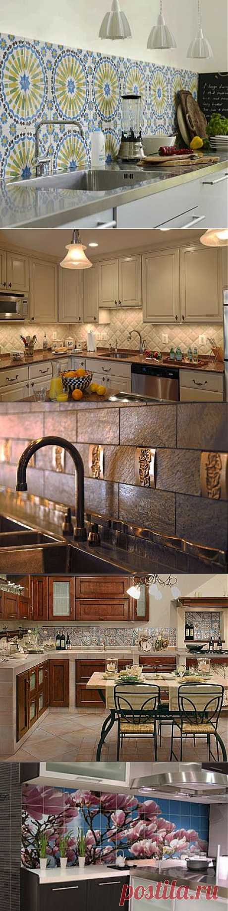 Фартук на кухне из керамической плитки | Интерьер и Дизайн