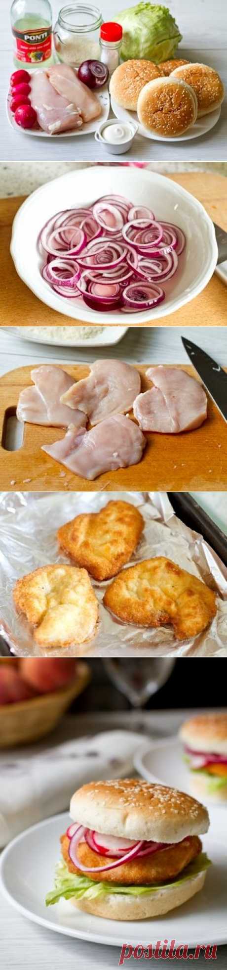 Пошаговый фото-рецепт сэндвичей с куриным филе в хрустящей панировке