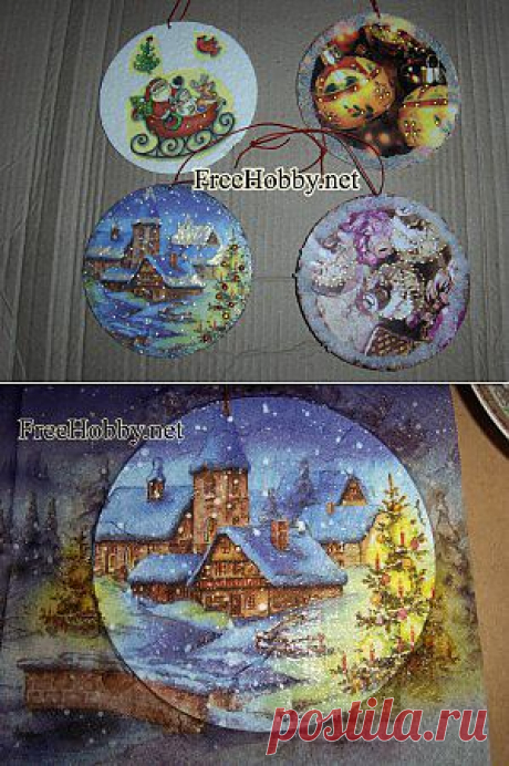 CD Christmas ornaments | FreeHobby.net