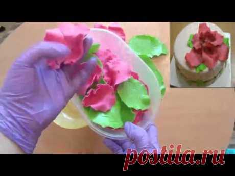 Как сделать цветы из мастики How to make flowers from mastic