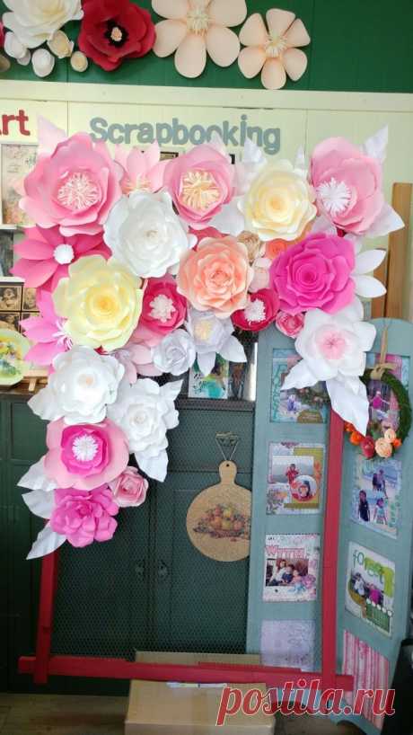 Paper Flower Photo Zone --- # Photo Zone # Для фона # Декоративный цветок # Гигантский бумажный цветок # paperflower: Naver Blog
