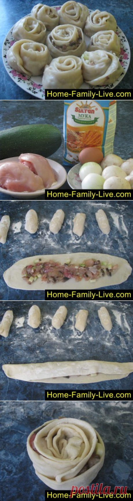 Манты розочки/Сайт с пошаговыми рецептами с фото для тех кто любит готовить