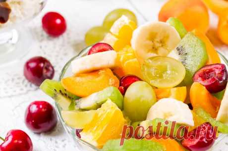 Летний фруктовый салат - рецепт с фото - как приготовить - ингредиенты, состав, время приготовления - Дети Mail.ru