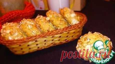 Тыквенное печенье с геркулесом и орехами - кулинарный рецепт
