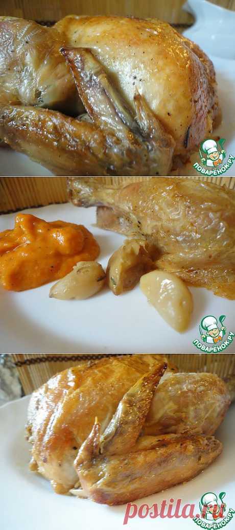 Курица пятичасовая с овощным соусом - кулинарный рецепт