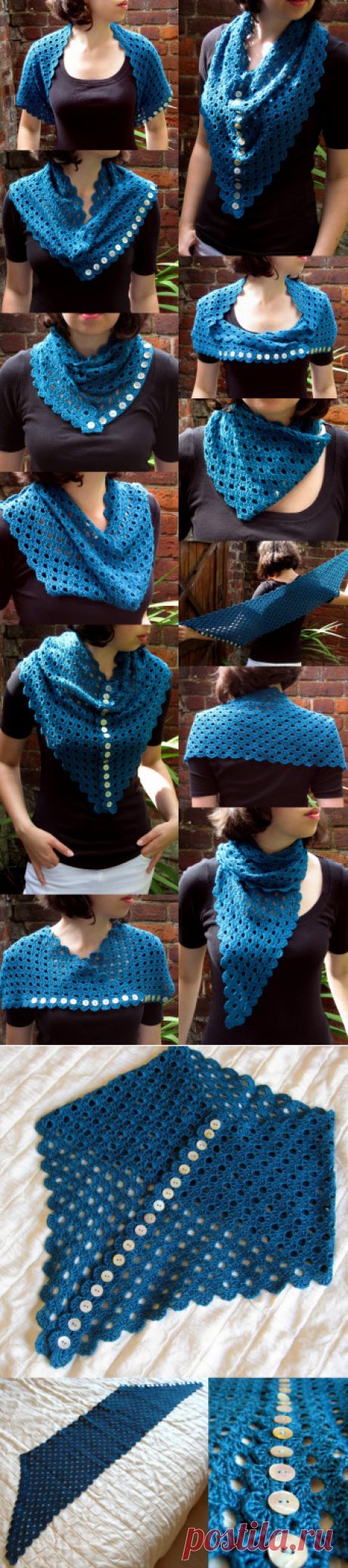 Multiplicity Buttoned Shawl | Make My Day Creative