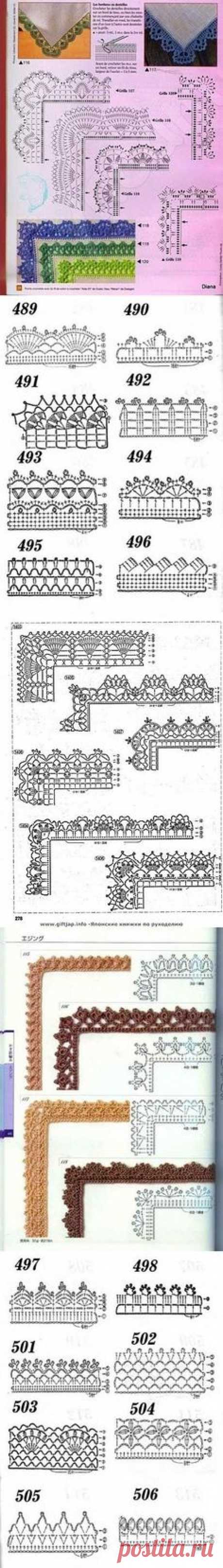 Many free crochet edging patterns for baby blankets. Afghans, pillow cases, sheets, towels etc.