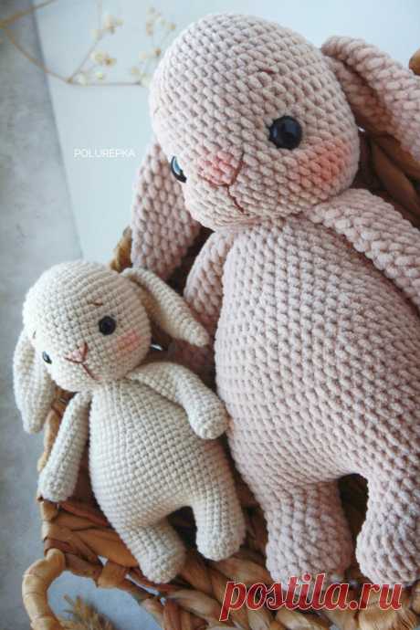 PDF Мой Кролик крючком. FREE crochet pattern; Аmigurumi toy patterns. Амигуруми схемы и описания на русском. Вязаные игрушки и поделки своими руками #amimore - заяц, зайчик, кролик из обычной пряжи, зайчонок, зайка, крольчонок.