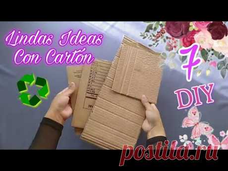 🥰 7 Manualidades FÁCILES y RÁPIDAS con Cartón / IDEAS con CARTÓN RECICLADO ♻️ DIY