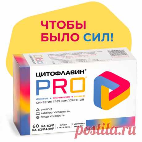 БАД Цитофлавин PRO Как всё успеть, когда упадок сил?