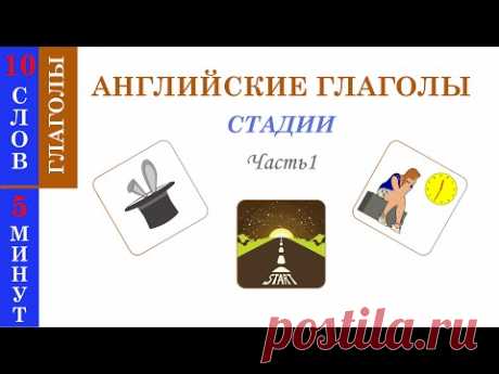 УЧИМ АНГЛИЙСКИЕ ГЛАГОЛЫ | Стадии - Начало | - Глаголы Английского Языка по картинкам