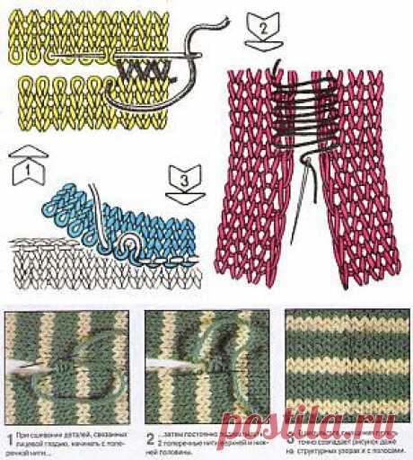 Вязание для начинающих : учимся соединять детали / Стильное вязание