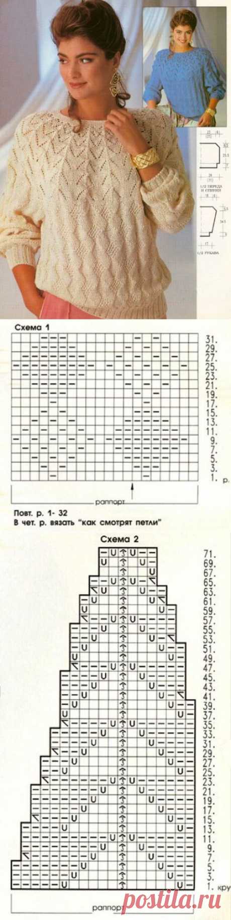 Блуза с круглой кокеткой