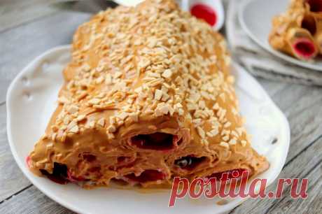 Торт "Монастырская изба" без выпечки: рецепт с фото пошагово