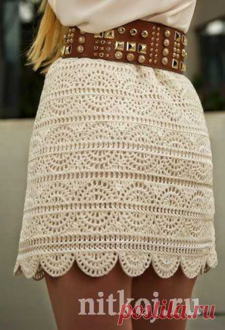 Стильная юбка крючком » Ниткой - вязаные вещи для вашего дома, вязание крючком, вязание спицами, схемы вязания