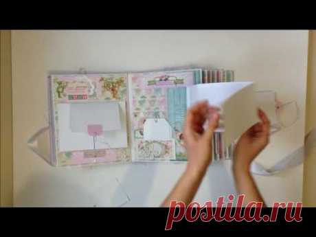 Скрапбукинг Большой альбом для девочки на 300+ фото / Baby Girl First Year scrapbook album