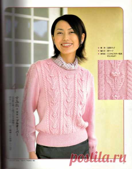 Красивые флористические японские узоры для вязания женственных изделий | Сундучок с подарками | Дзен