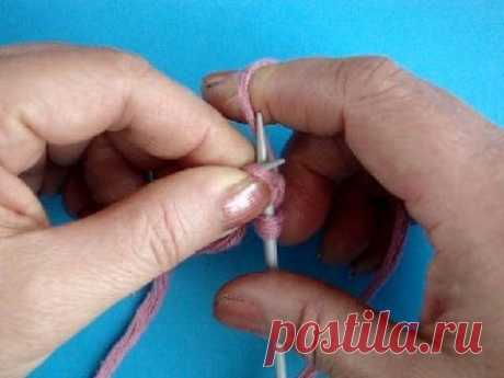 Английский метод - Лицевая петля - вязание на спицах Урок28 Knitting lesson for beginners