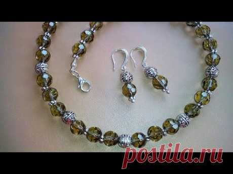 Smoky quartz jewelery. Украшения из раухтопаза - YouTube