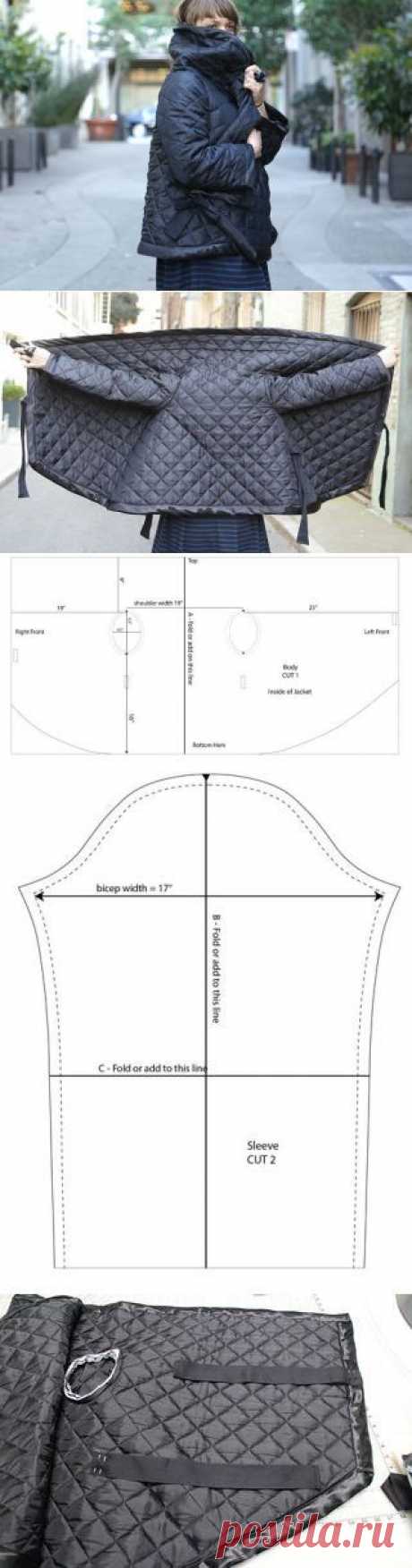 Стеганный прямоугольный жакет (выкройка, Diy) / Простые выкройки / ВТОРАЯ УЛИЦА | Шьем и переделываем-3 | Постила | Моделирование