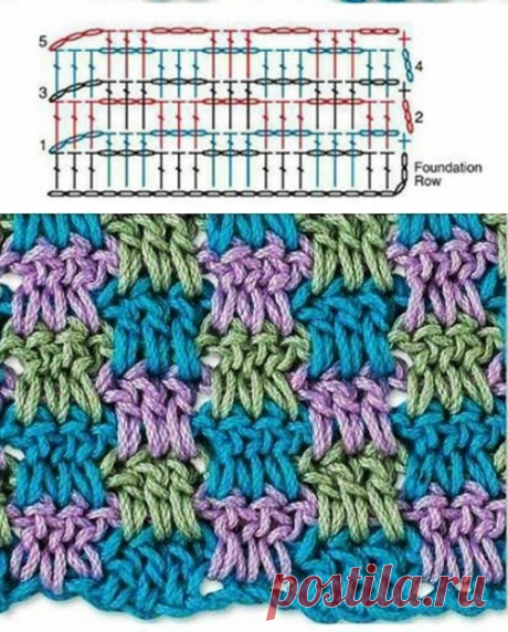 Интересный узор крючком