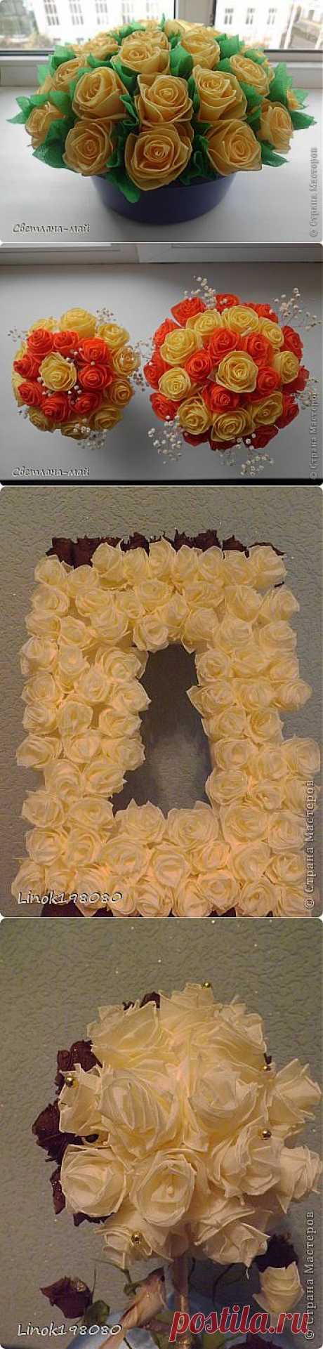 (+1) тема - Красивые розы. МК от Linok198080 | СВОИМИ РУКАМИ