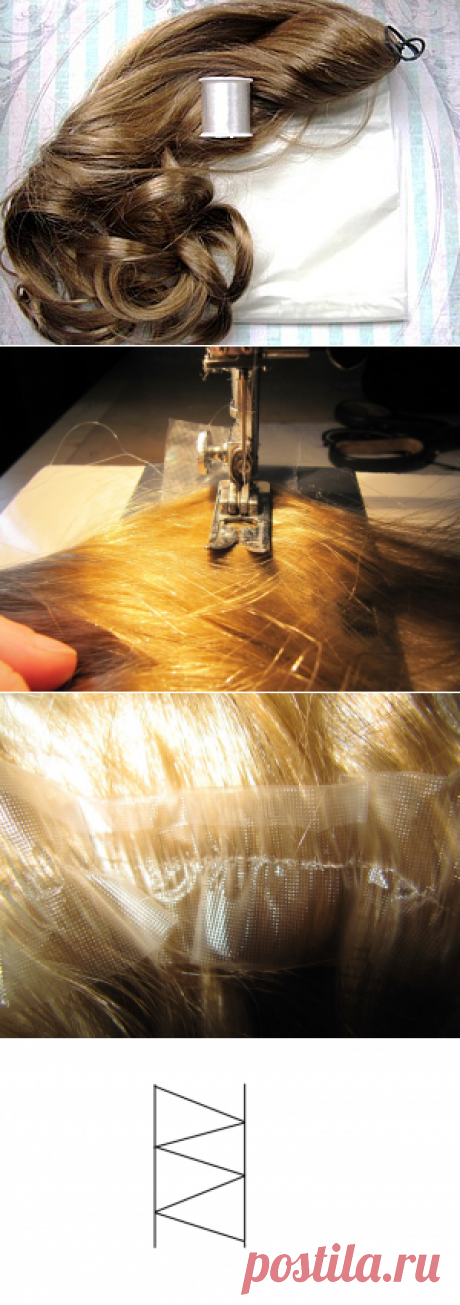 Делаем волосы для кукол — трессы - Ярмарка Мастеров - ручная работа, handmade
