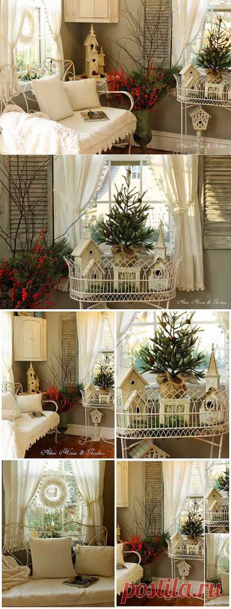 Aiken House &amp; Gardens: Winter/Christmas Touches in the Porch