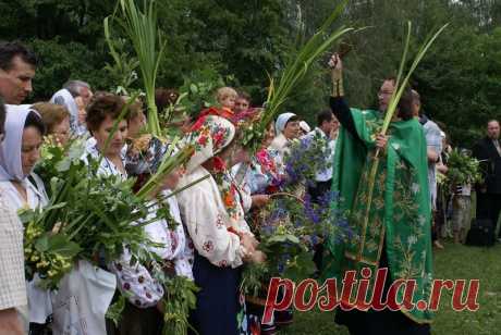 Что освятить на Троицу В это воскресенье христианский мир отмечает важный праздник — День Святой Троицы. В каждом регионе свои особенности его празднования, но всюду ключевую