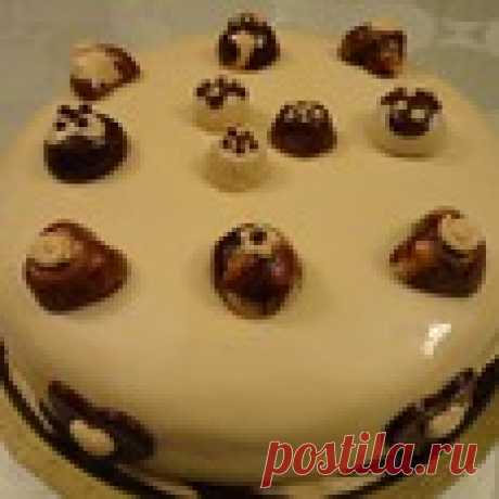 Торт с муссом из белого шоколада Кулинарный рецепт